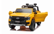 Elektromobilis Ford Ranger LIFT, Yellow-Elektromobiliai vaikams, Visureigiai-e-vaikas