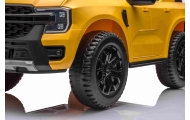 Elektromobilis Ford Ranger LIFT, Yellow-Elektromobiliai vaikams, Visureigiai-e-vaikas