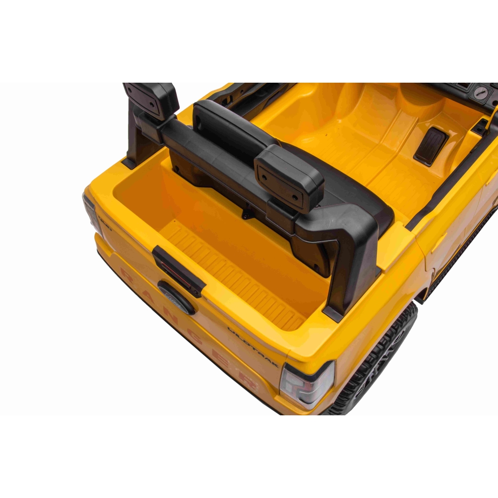 Elektromobilis Ford Ranger LIFT, Yellow-Elektromobiliai vaikams, Visureigiai-e-vaikas