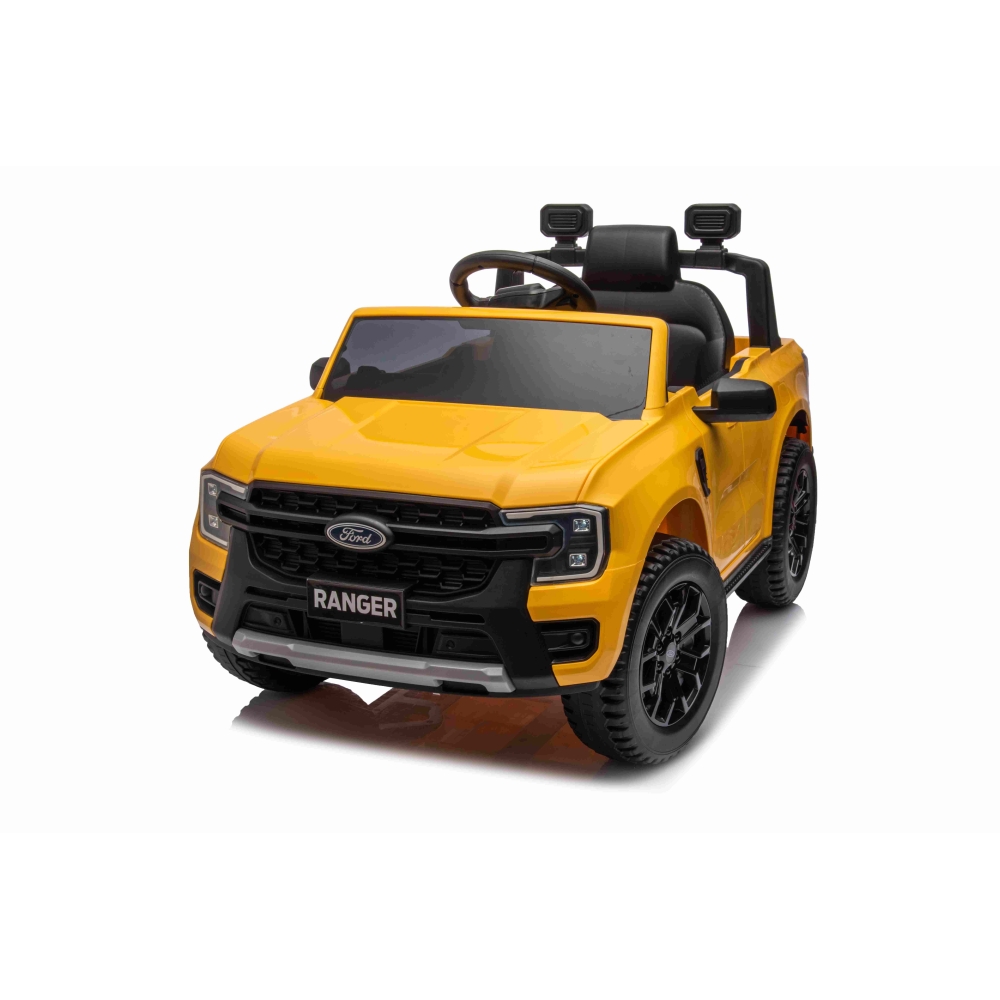 Elektromobilis Ford Ranger LIFT, Yellow-Elektromobiliai vaikams, Visureigiai-e-vaikas