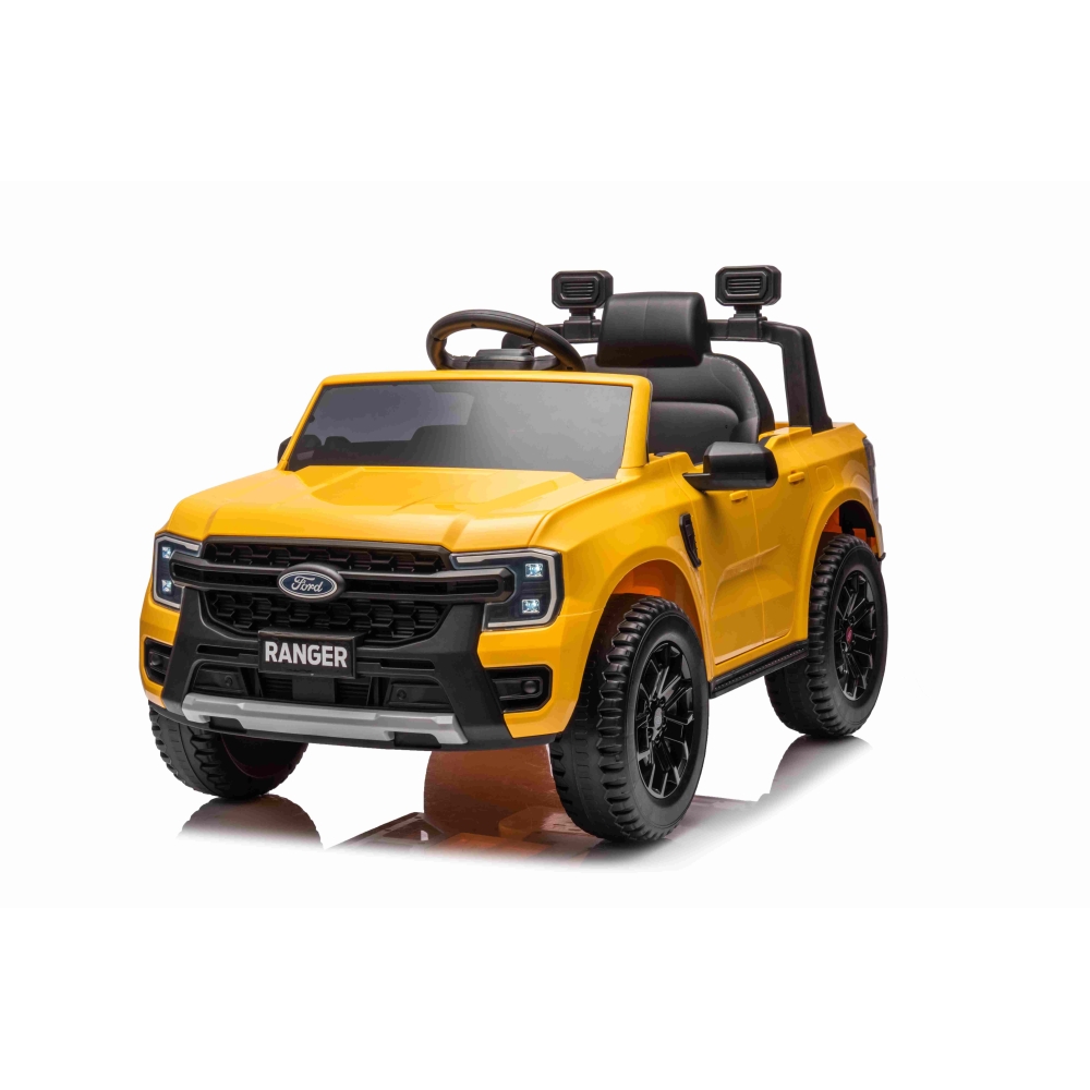 Elektromobilis Ford Ranger LIFT, Yellow-Elektromobiliai vaikams, Visureigiai-e-vaikas