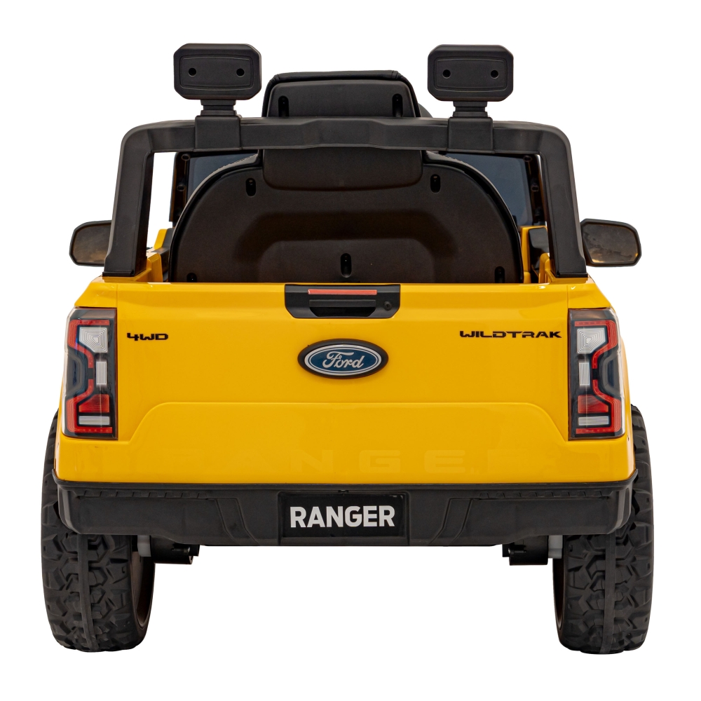 Elektromobilis Ford Ranger LIFT, Yellow-Elektromobiliai vaikams, Visureigiai-e-vaikas