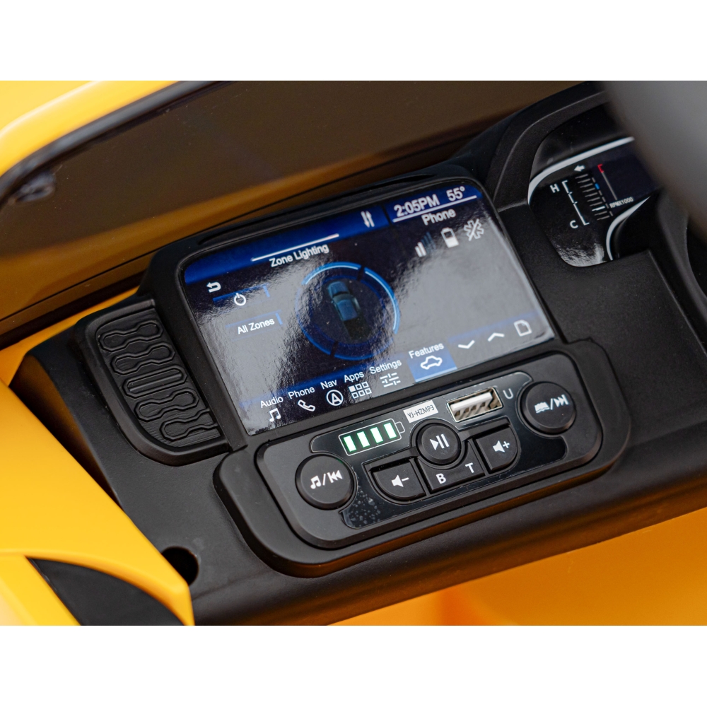 Elektromobilis Ford Ranger LIFT, Yellow-Elektromobiliai vaikams, Visureigiai-e-vaikas