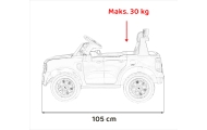 Elektromobilis Ford Ranger LIFT, Red-Elektromobiliai vaikams, Visureigiai-e-vaikas