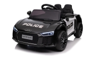 Audi R8 Policja na akumulator dla dzieci + Pilot + EVA + Wolny Start + MP3 LED