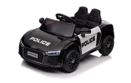 Audi R8 Policja na akumulator dla dzieci + Pilot + EVA + Wolny Start + MP3 LED
