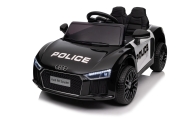 Audi R8 Policja na akumulator dla dzieci + Pilot + EVA + Wolny Start + MP3 LED