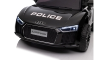 Elektromobilis Audi R8 Policja, Black-Elektromobiliai vaikams, Mašinos-e-vaikas