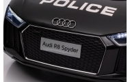 Elektromobilis Audi R8 Policja, Black-Elektromobiliai vaikams, Mašinos-e-vaikas