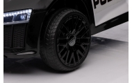 Audi R8 Policja na akumulator dla dzieci + Pilot + EVA + Wolny Start + MP3 LED