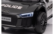 Audi R8 Policja na akumulator dla dzieci + Pilot + EVA + Wolny Start + MP3 LED