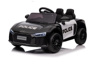 Elektromobilis Audi R8 Policja, Black-Elektromobiliai vaikams, Mašinos-e-vaikas