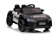 Elektromobilis Audi R8 Policja, Black-Elektromobiliai vaikams, Mašinos-e-vaikas