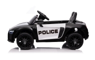 Elektromobilis Audi R8 Policja, Black-Elektromobiliai vaikams, Mašinos-e-vaikas