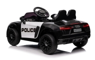 Elektromobilis Audi R8 Policja, Black-Elektromobiliai vaikams, Mašinos-e-vaikas