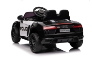 Audi R8 Policja na akumulator dla dzieci + Pilot + EVA + Wolny Start + MP3 LED