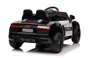Elektromobilis Audi R8 Policja, Black-Elektromobiliai vaikams, Mašinos-e-vaikas
