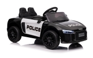Elektromobilis Audi R8 Policja, Black-Elektromobiliai vaikams, Mašinos-e-vaikas