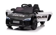 Elektromobilis Audi R8 Policja, Black-Elektromobiliai vaikams, Mašinos-e-vaikas