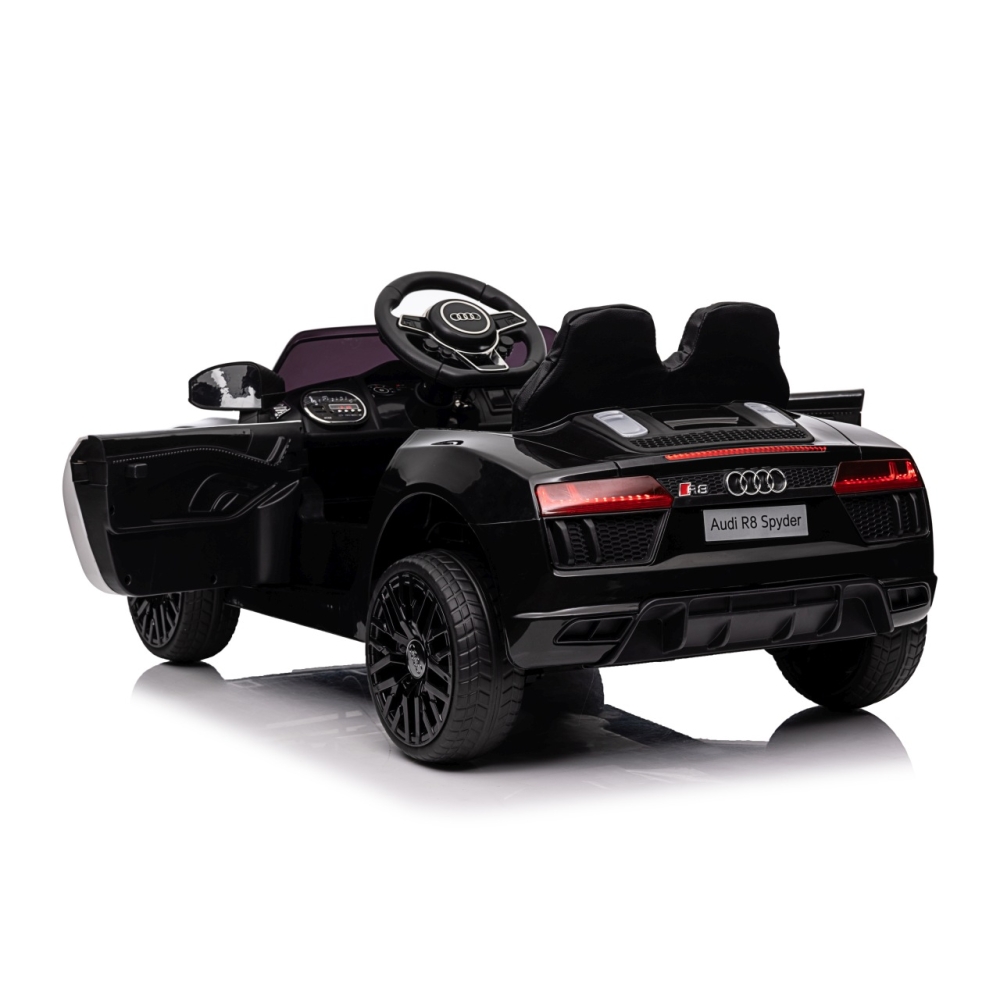 Elektromobilis Audi R8 Policja, Black-Elektromobiliai vaikams, Mašinos-e-vaikas