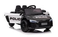 Elektromobilis Audi R8 Policja, Black-Elektromobiliai vaikams, Mašinos-e-vaikas