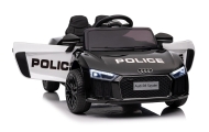 Audi R8 Policja na akumulator dla dzieci + Pilot + EVA + Wolny Start + MP3 LED