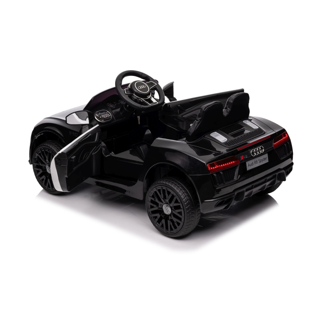 Elektromobilis Audi R8 Policja, Black-Elektromobiliai vaikams, Mašinos-e-vaikas