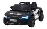 Elektromobilis Audi R8 Policja, Black-Elektromobiliai vaikams, Mašinos-e-vaikas