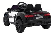 Audi R8 Policja na akumulator dla dzieci + Pilot + EVA + Wolny Start + MP3 LED