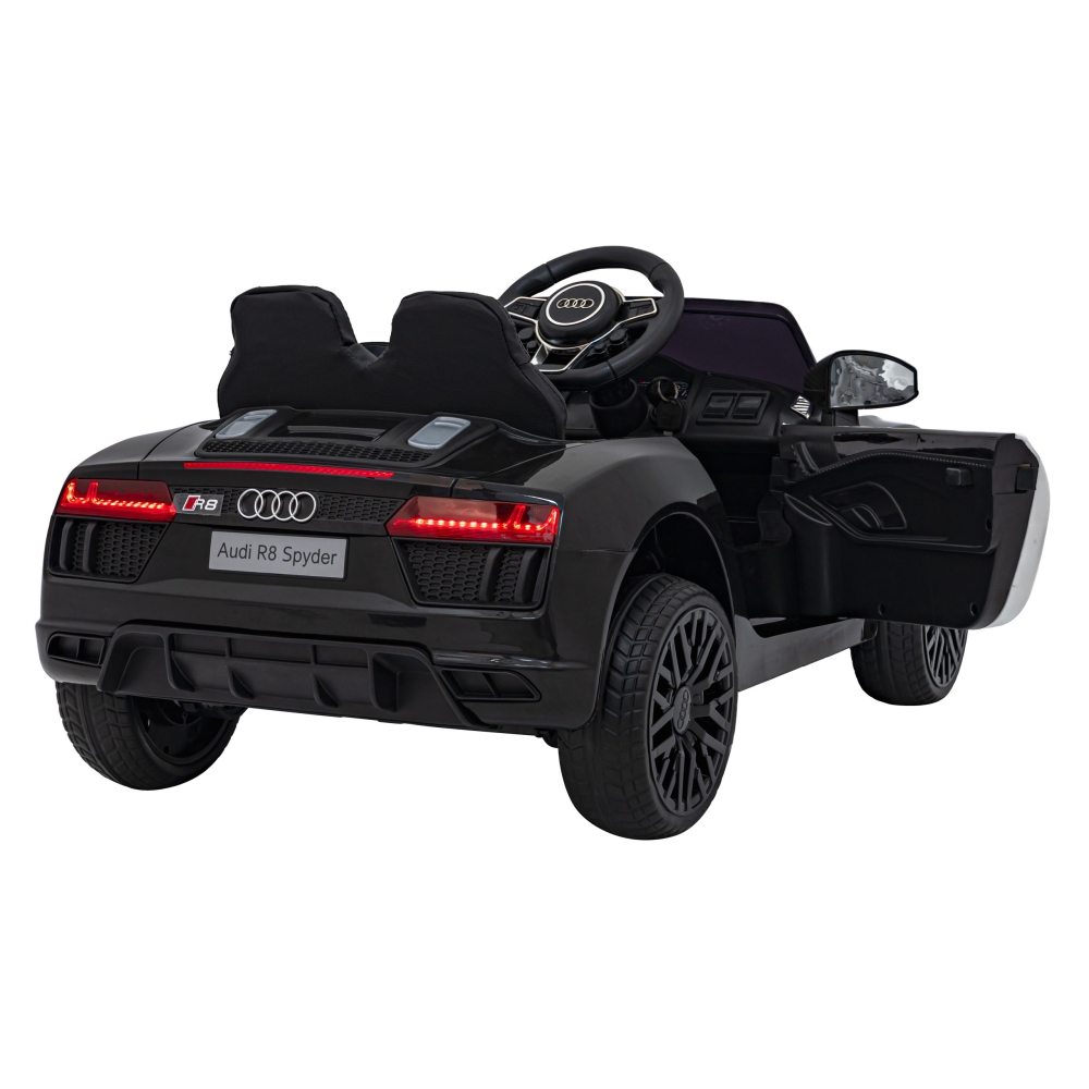 Elektromobilis Audi R8 Policja, Black-Elektromobiliai vaikams, Mašinos-e-vaikas
