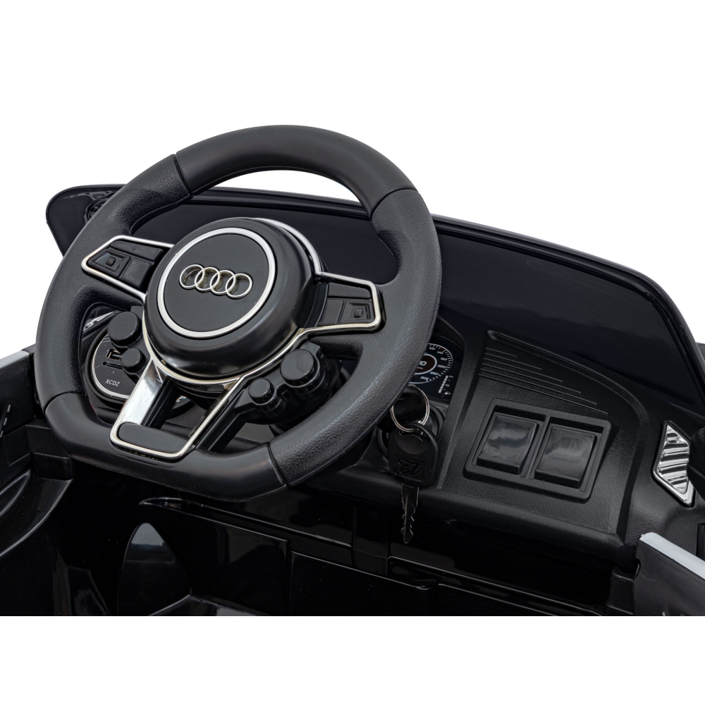Elektromobilis Audi R8 Policja, Black-Elektromobiliai vaikams, Mašinos-e-vaikas