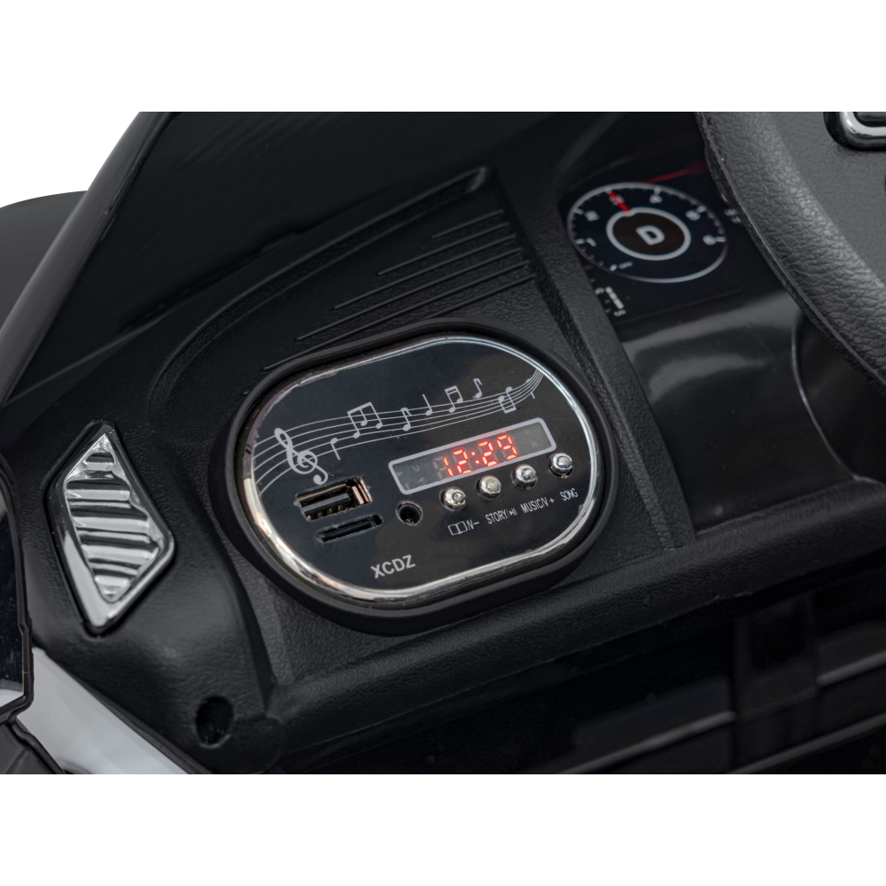 Elektromobilis Audi R8 Policja, Black-Elektromobiliai vaikams, Mašinos-e-vaikas