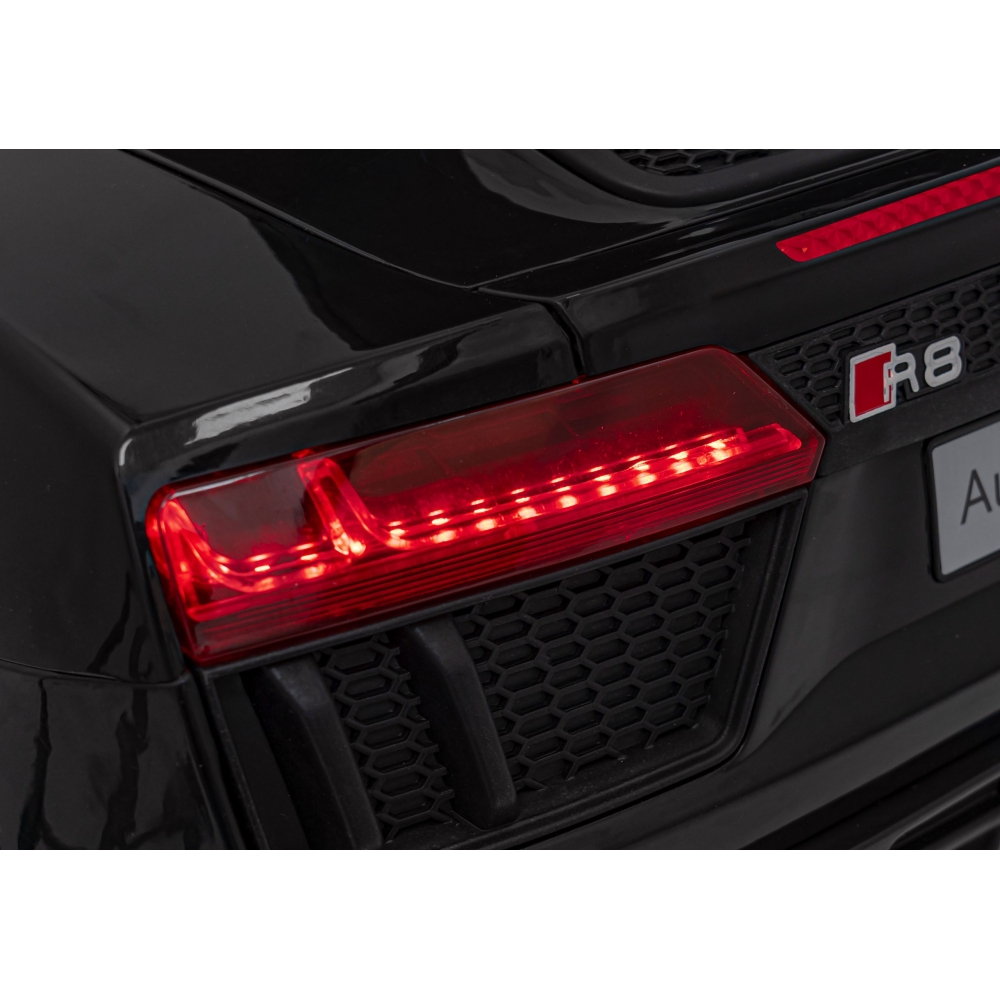 Elektromobilis Audi R8 Policja, Black-Elektromobiliai vaikams, Mašinos-e-vaikas
