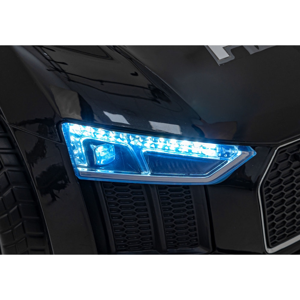 Elektromobilis Audi R8 Policja, Black-Elektromobiliai vaikams, Mašinos-e-vaikas
