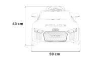 Elektromobilis Audi R8 Policja, Black-Elektromobiliai vaikams, Mašinos-e-vaikas