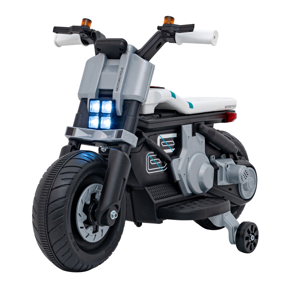 Elektrinis motociklas Future 88, White-Elektromobiliai vaikams, Motociklai-e-vaikas