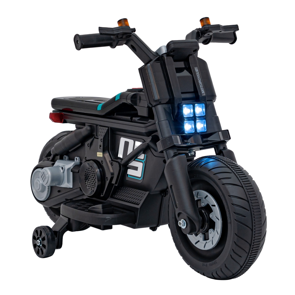 Elektrinis motociklas Future 88, Black-Elektromobiliai vaikams, Motociklai-e-vaikas