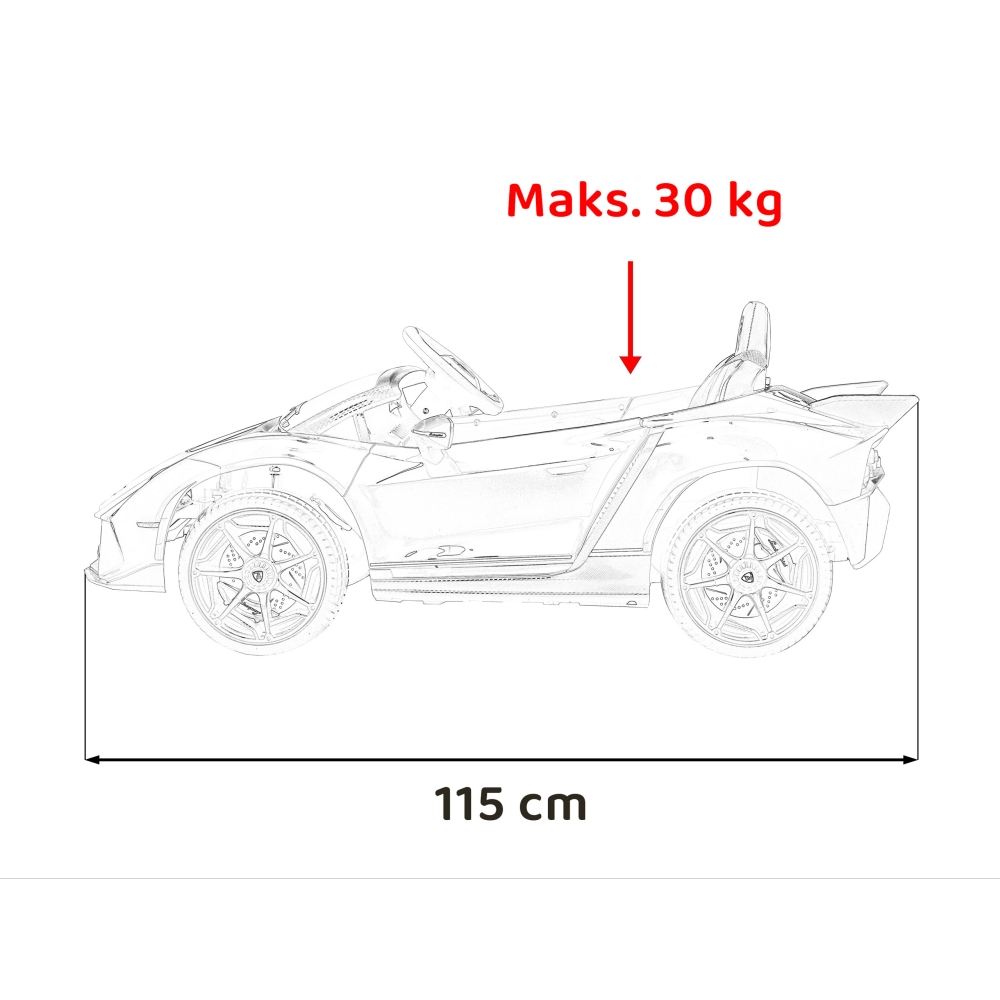 Elektromobilis Lamborghini Invencible, Red-Elektromobiliai vaikams, Mašinos-e-vaikas