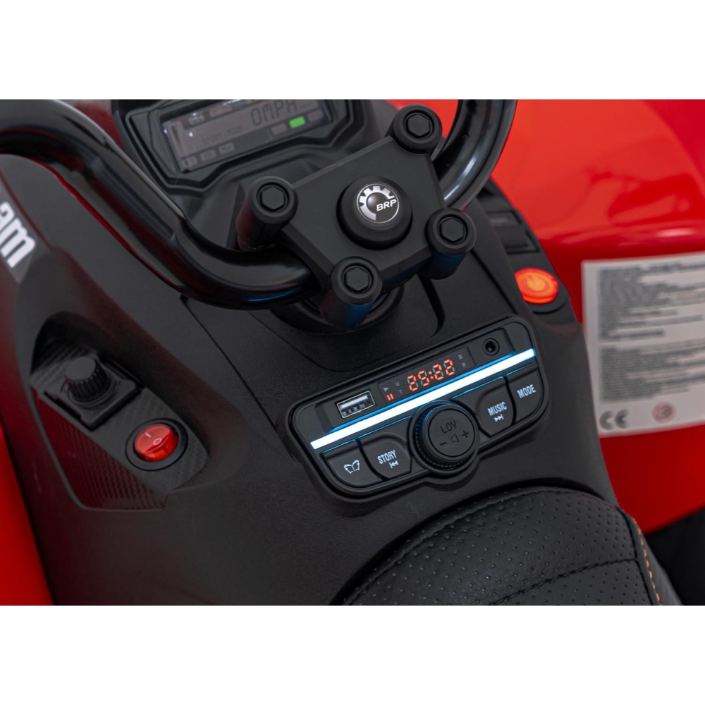 Elektrinis keturratis Maverick ATV, Red-Elektromobiliai vaikams, Keturračiai ir bagiai-e-vaikas