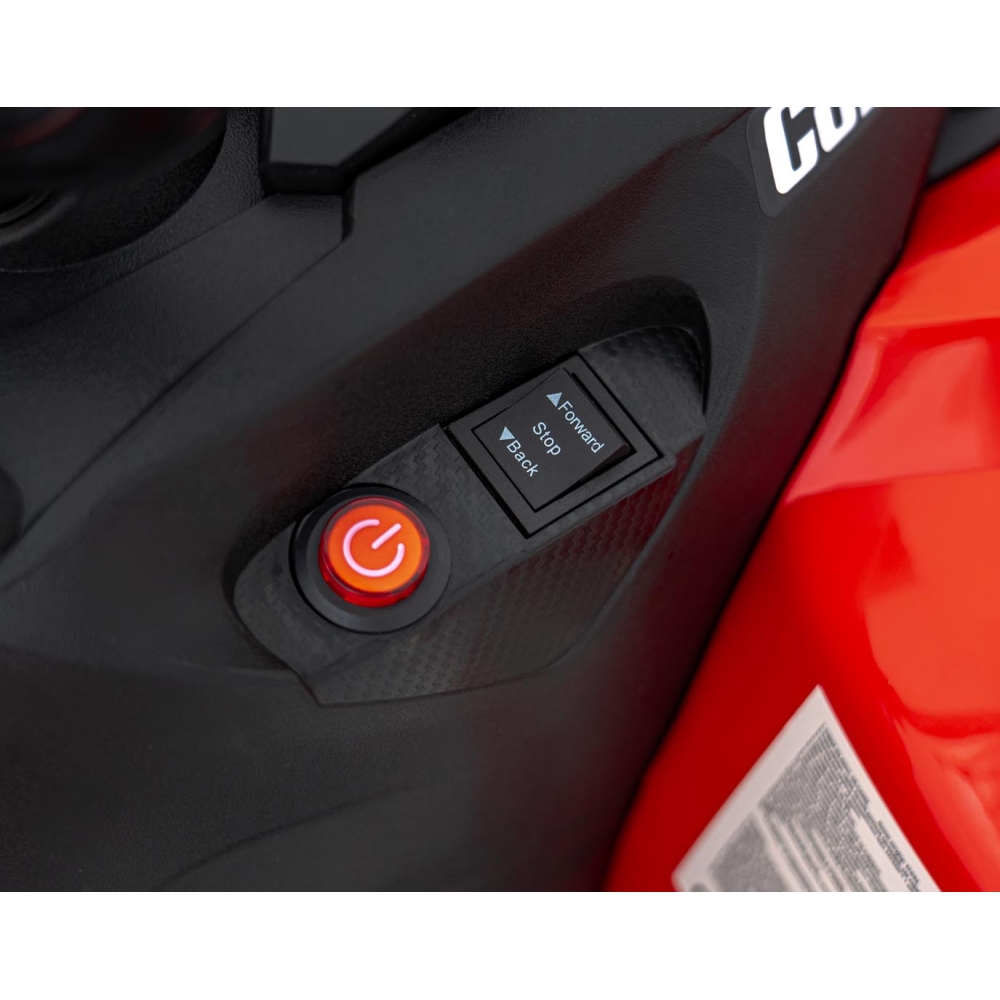 Elektrinis keturratis Maverick ATV, Red-Elektromobiliai vaikams, Keturračiai ir bagiai-e-vaikas