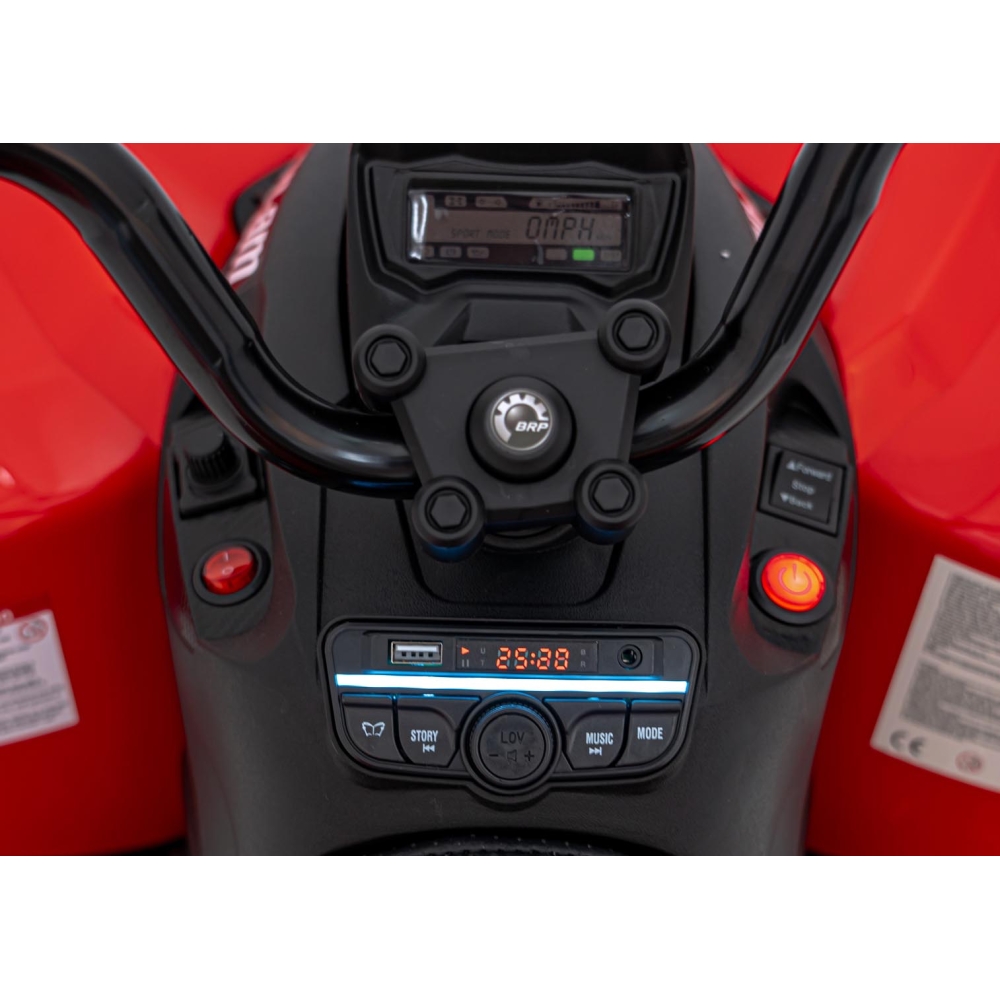 Elektrinis keturratis Maverick ATV, Red-Elektromobiliai vaikams, Keturračiai ir bagiai-e-vaikas