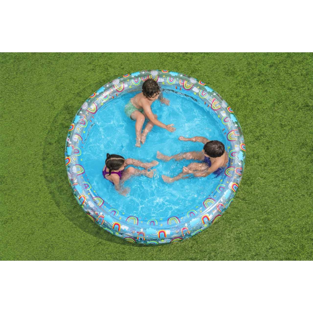 Basen ogrodowy dla dzieci 170x53cm Tropical BESTWAY + Łatka naprawcza