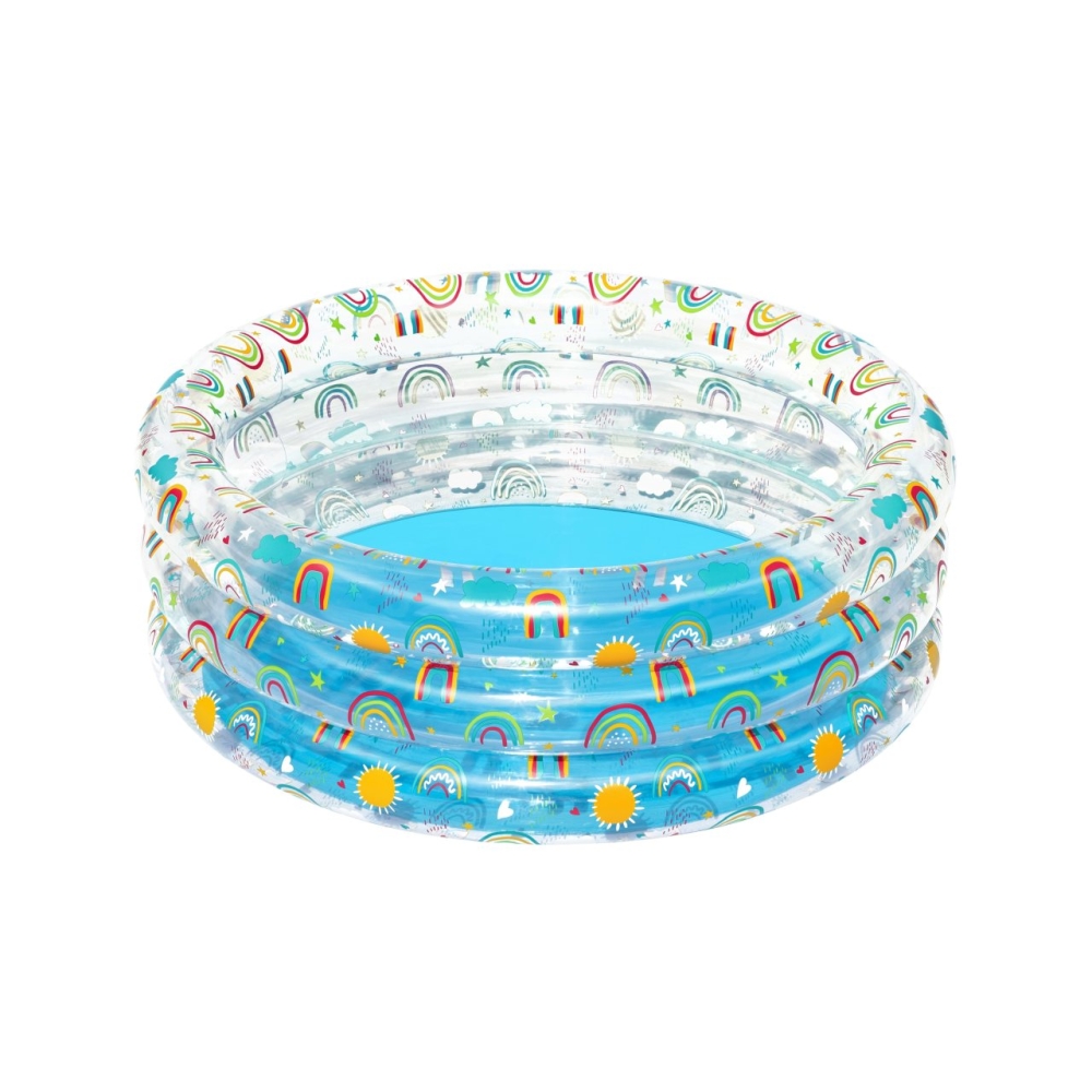 Pripučiamas vaikų sodo baseinas 170x53 cm Tropical BESTWAY + remonto lopas