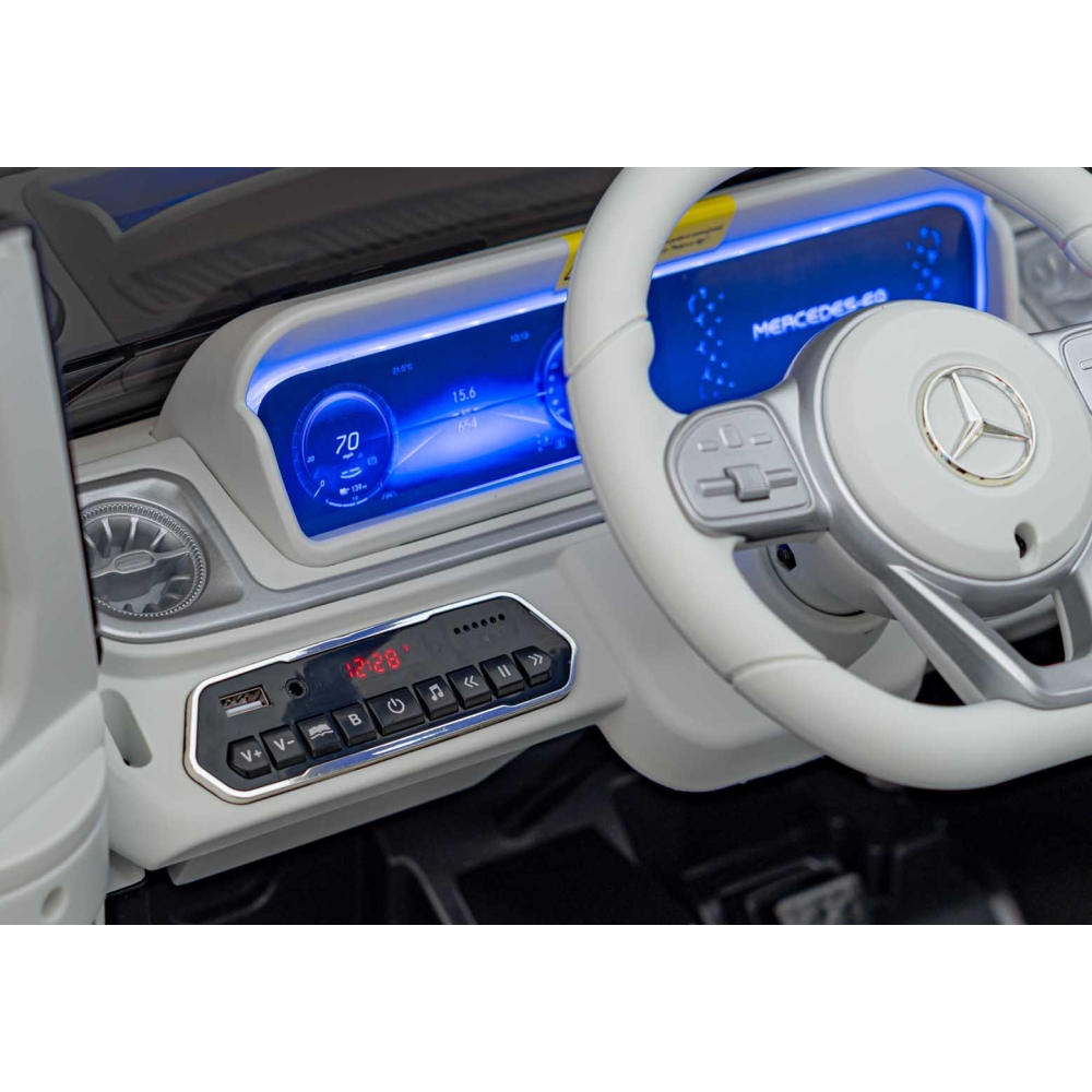 „Mercedes-Benz EQG“ automobilis, juodos spalvos-Elektromobiliai vaikams, Visureigiai-e-vaikas
