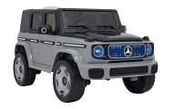 „Mercedes-Benz EQG“ automobilis, sidabrinės spalvos-Elektromobiliai vaikams, Visureigiai-e-vaikas