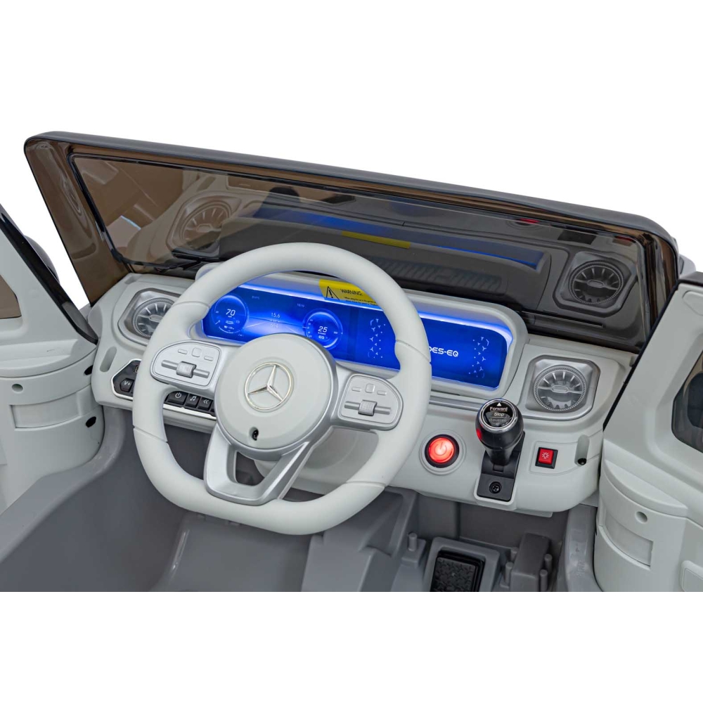 Elektromobilis Mercedes-Benz EQG, Silver-Elektromobiliai vaikams, Visureigiai-e-vaikas