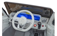 „Mercedes-Benz EQG“ automobilis, sidabrinės spalvos-Elektromobiliai vaikams, Visureigiai-e-vaikas