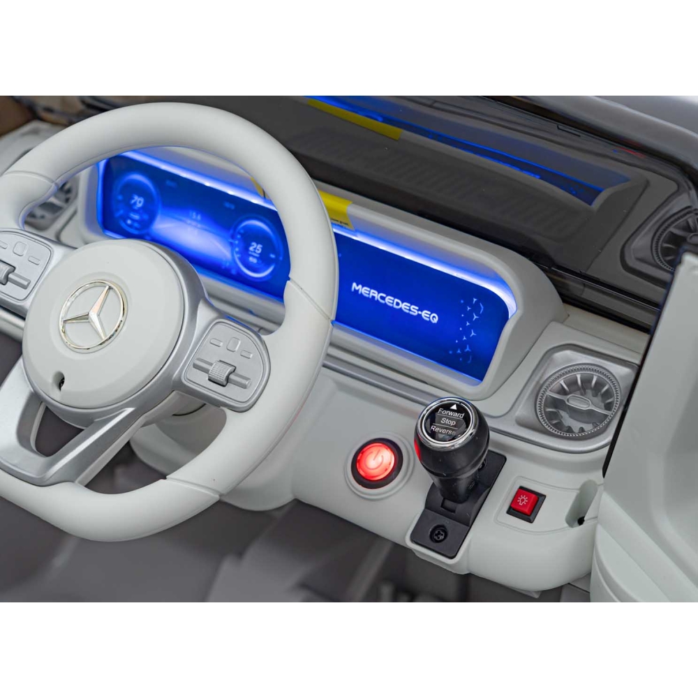 Elektromobilis Mercedes-Benz EQG, Silver-Elektromobiliai vaikams, Visureigiai-e-vaikas