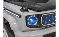 „Mercedes-Benz EQG“ automobilis, sidabrinės spalvos-Elektromobiliai vaikams, Visureigiai-e-vaikas