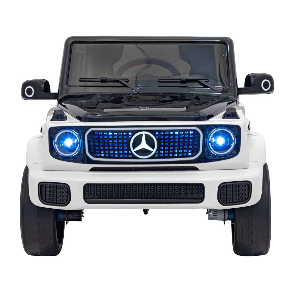 „Mercedes-Benz EQG“ automobilis, baltos spalvos-Elektromobiliai vaikams, Visureigiai-e-vaikas